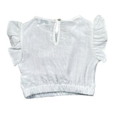 Magil Top Girocollo Tinta Unita per Neonata HN21000N BIANCO MAGIL 