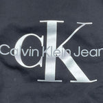 CALVIN KLEIN felpa girocollo tinta unita con stampa Nero per Bambino U00602K NERO CALVIN KLEIN 