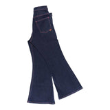 Missoni Jeans Solid Color Blue Bell Bottoms For Girls