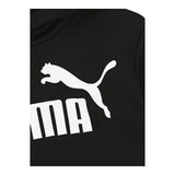 PUMA felpa tinta unita con cappuccio e stampa logo Nero per Bambino 586965 NERO PUMA 