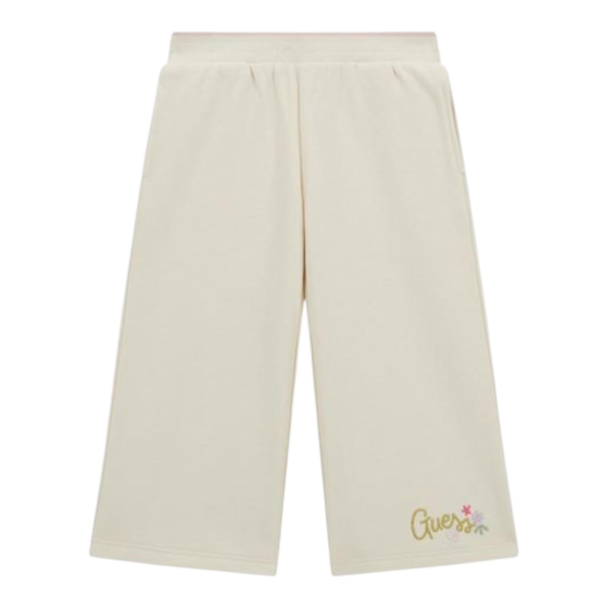 GUESS pantalone tinta unita modello palazzo Panna per Bambina K4BQ11KAX74J PANNA GUESS 