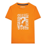 Guess T-Shirt Tinta Unita con Stampa per Neonato N3GI00K8HM0 ARANCIONE GUESS 