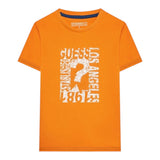 Guess T-Shirt Tinta Unita con Stampa per Neonato N3GI00K8HM0 ARANCIONE GUESS 