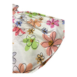 Janice Abito Tinta Unita con Fantasia Fiori per Bambina JN805B BIANCO JANICE 