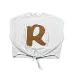 Refrigiwear T-Shirt Girocollo Tinta Unita con Stampa per Bambina 301TRFJS25 BIANCO REFRIGIWEAR 