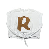 Refrigiwear T-Shirt Girocollo Tinta Unita con Stampa per Bambina 301TRFJS25 BIANCO REFRIGIWEAR 