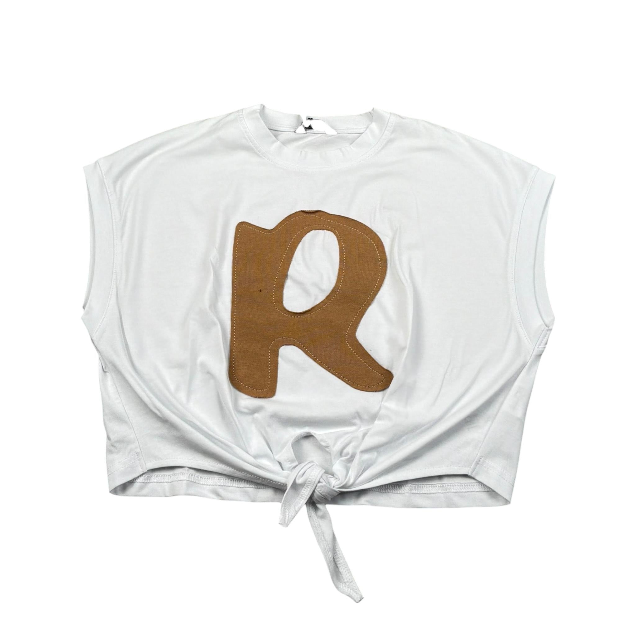 Refrigiwear T-Shirt Girocollo Tinta Unita con Stampa per Bambina 301TRFJS25 BIANCO REFRIGIWEAR 
