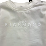 JOHN RICHMOND shirt tinta unita girocollo con stampa Bianco per Neonata RIA25024TS BIANCO JOHN RICHMOND 