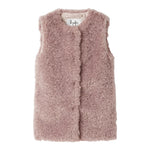 IL GUFO gilet lungo modello pelliccia tinta unita Glicine per Bambina A24GI052PE030 GLICINE IL GUFO 