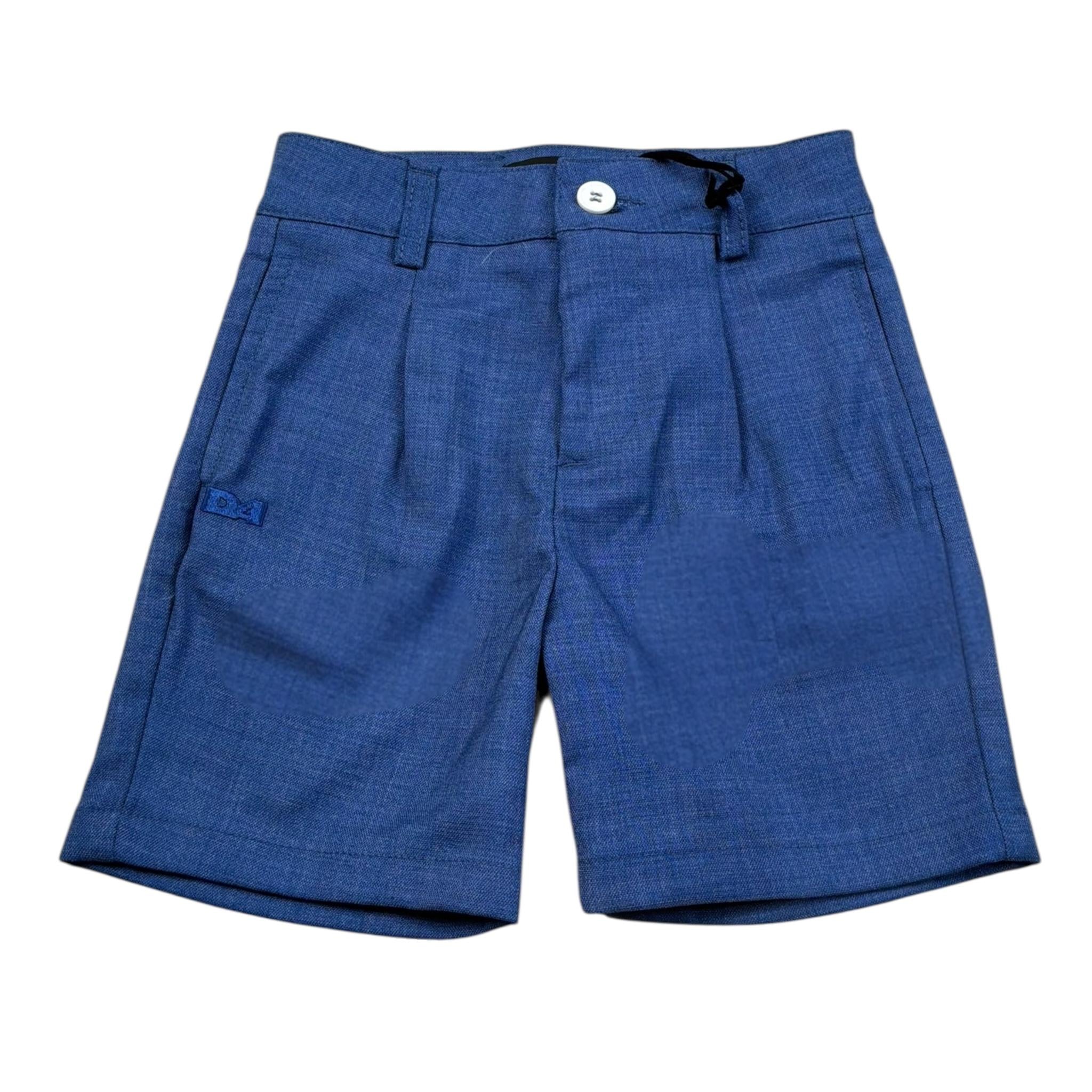 Daniele Alessandrini Bermuda Tinta Unita con Girovita Regolabile per Bambino 1296S00051 BLU DANIELE ALESSANDRINI 