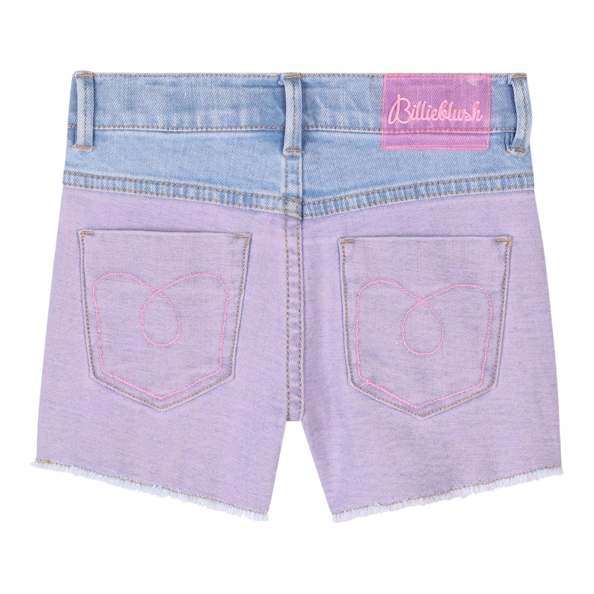 Billieblush Short In Denim con Girovita Regolabile E Paillettes per Bambina U20895 LILLA BillIEBLUSH 