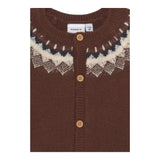 NAME.IT cardigan tinta unita con ricami Marrone per Neonato 13193191 MARRONE NAME.IT 