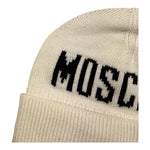 MOSCHINO cappello tinta unita con logo Panna per Bambino HUX02F PANNA MOSCHINO 
