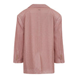 Dou Dou Giacca Tinta Unita Glitter per Bambina DW2A17 ROSA DOU DOU 