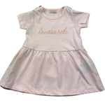 Trussardi Abito Mezza Manica Tinta Unita con Logo per Neonata TIP26018VE ROSA TRUSSARDI 