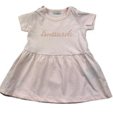 Trussardi Abito Mezza Manica Tinta Unita con Logo per Neonata TIP26018VE ROSA TRUSSARDI 