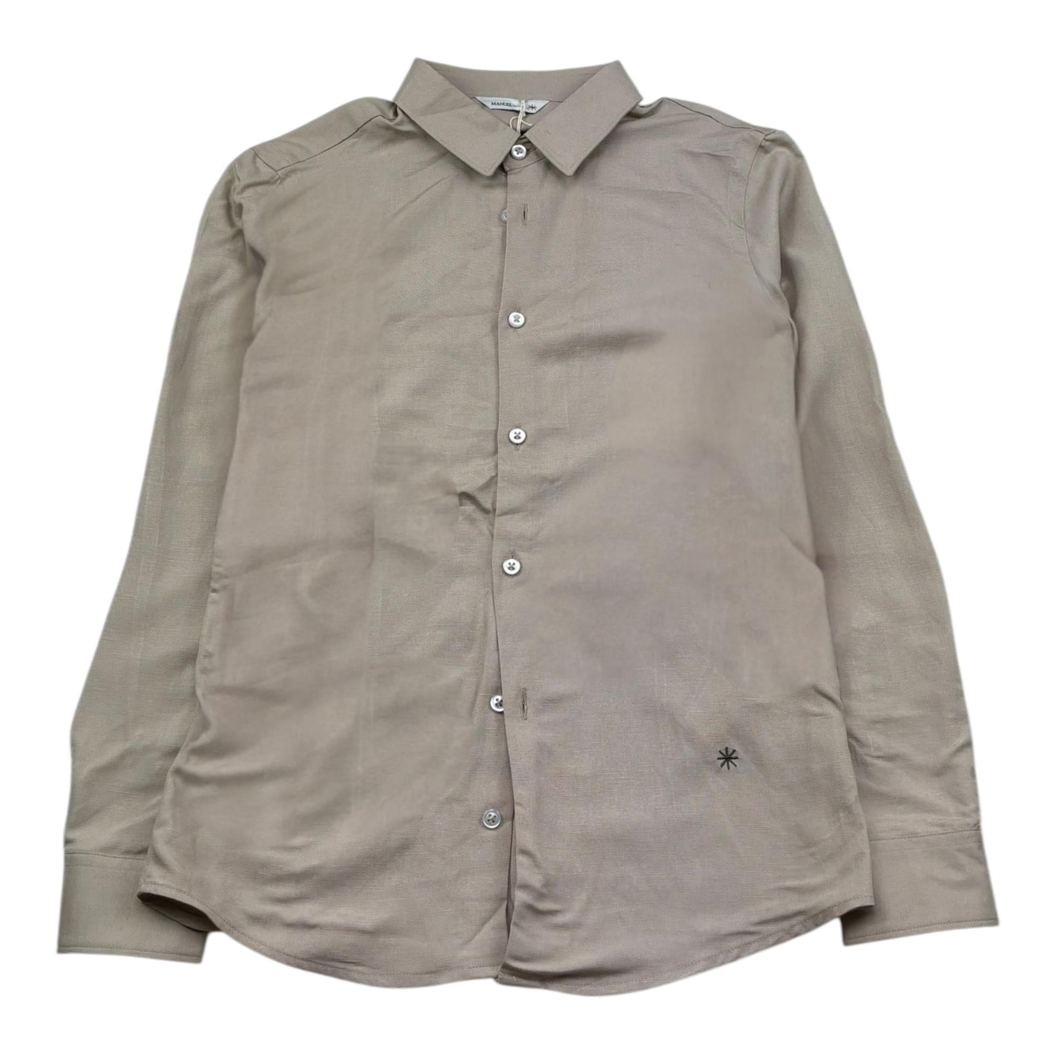 Manuel Ritz Camicia Manica Lunga Tinta Unita per Bambino MR3044X BEIGE MANUEL RITZ 