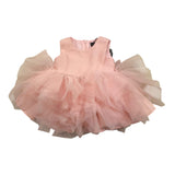 Fun &amp; Fun Baby Girl Solid Color Tulle Sleeveless Dress Pink