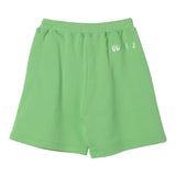 Dsquared2 Bermuda Shorts In Solid Color With Elastic Waist Green For Boys