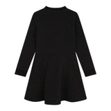 MICHAEL KORS abito girocollo tinta unita con sampa Nero per Bambina R30166 NERO MICHAEL KORS 