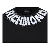 JOHN RICHMOND shirt girocollo tinta unita con stampa Nero per Bambino RBA24074TS NERO JOHN RICHMOND 