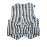 Manuel & Frank Gilet Tinta Unita con Fantasia A Righe per Neonato MF5271L BIANCO MANUEL & FRANK 