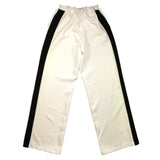 Vicolo Palazzo Style Pant With Contrasting Trim Cream For Girls
