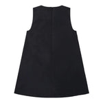STELLA McCARTNEY abito tinta unita giromanica con frange Nero per Bambina TT1F72 NERO STELLA McCARTNEY 