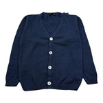 Emanuel Pris Cardigan Tinta Unita Scollo A V per Bambino ECA004R BLU EMANUEL PRIS 