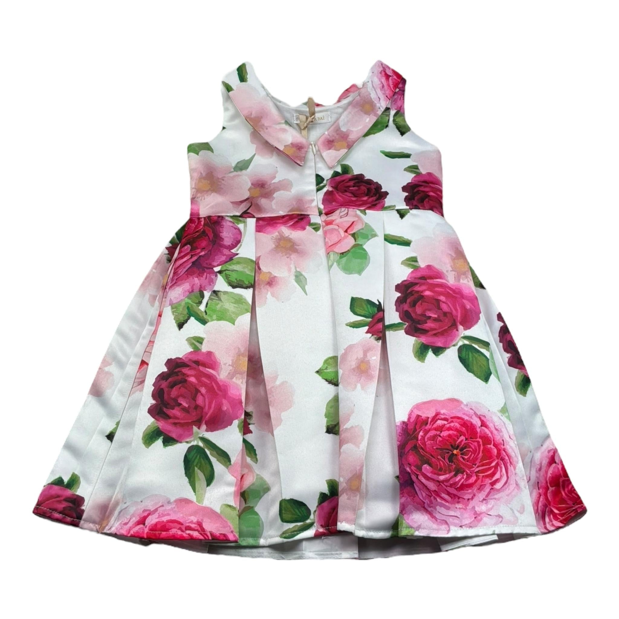 Meilisa Bai Abito Cerimonia Giromanica Stampa Fantasia Fiori per Bambina FL6283 ROSA MEILISA BAI 