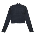 MET giubbino tinta unita con zip Nero per Bambina ME536X NERO MET 