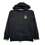 Refrigiwear Felpa con Zip E Cappucci Tinta Unita per Bambino 109WRMJS25 NERO REFRIGIWEAR 