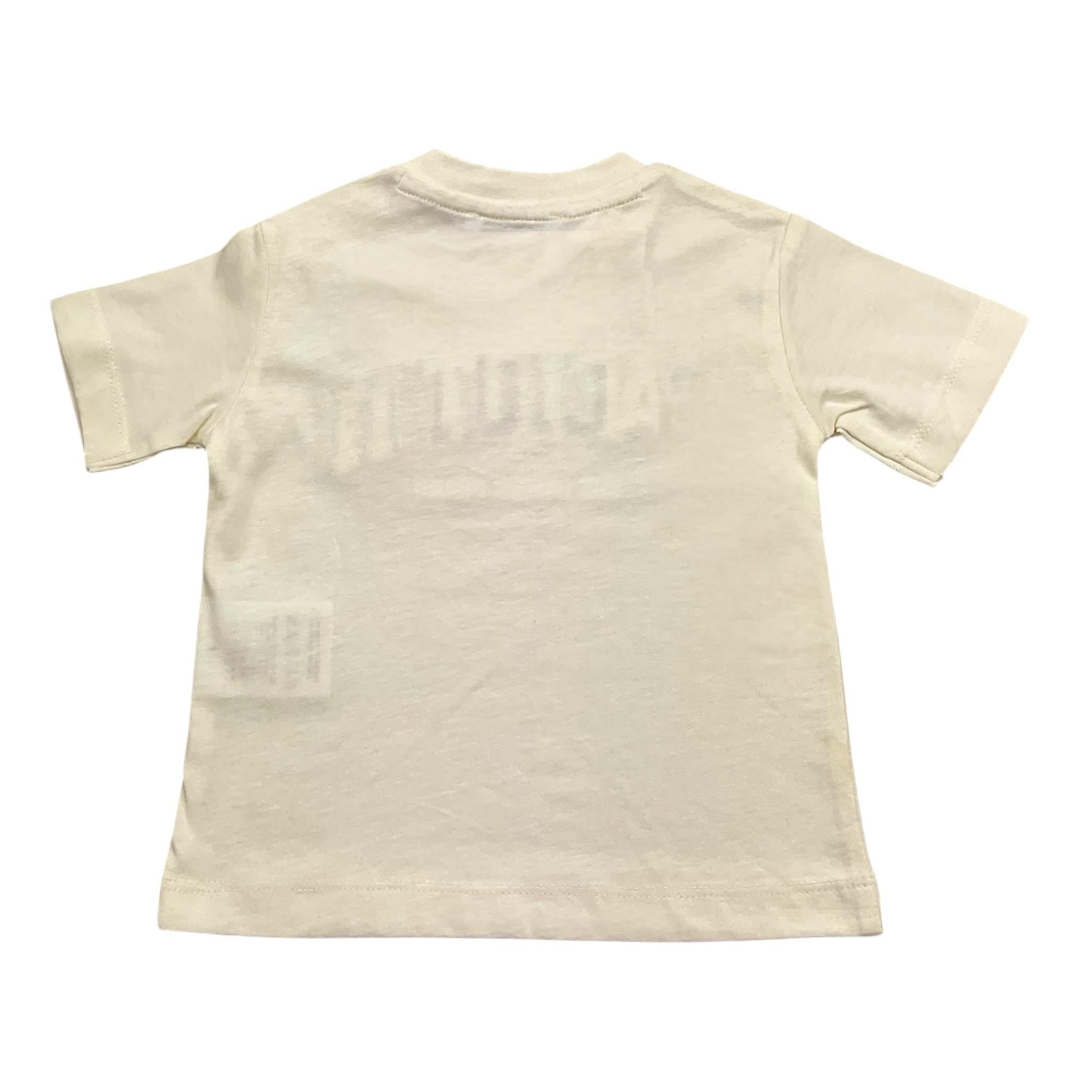 Cesare Paciotti T-Shirt Girocollo Tinta Unita con Stampa per Neonato TSP5155B PANNA CESARE PACIOTTI 