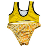 Just Cavalli Costume 2 Pezzi Fascia-Mutanda Tinta Unita per Bambina JGP26166CO GIALLO JUST CAVALLI 