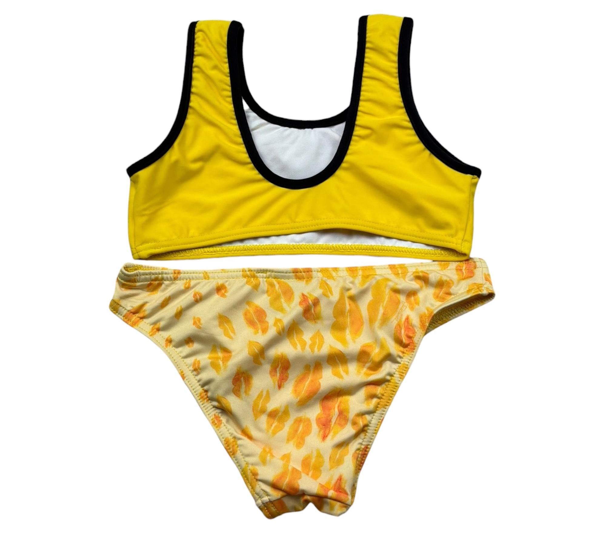 Just Cavalli Costume 2 Pezzi Fascia-Mutanda Tinta Unita per Bambina JGP26166CO GIALLO JUST CAVALLI 