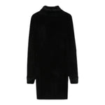 TWINSET abito tinta unita con pelliccia Nero per Bambina 242GJ3200 NERO TWINSET 