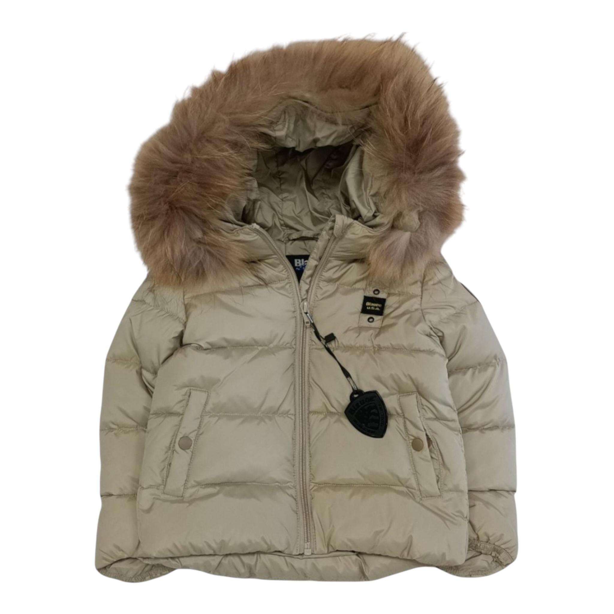 BLAUER giubbino tinta unita con zip e cappuccio Fango per Neonato 24WBBXC02550 FANGO BLAUER 