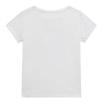 Guess T-Shirt Girocollo Tinta Unita con Stampa per Neonata A5GI02K6YW4XX BIANCO GUESS 