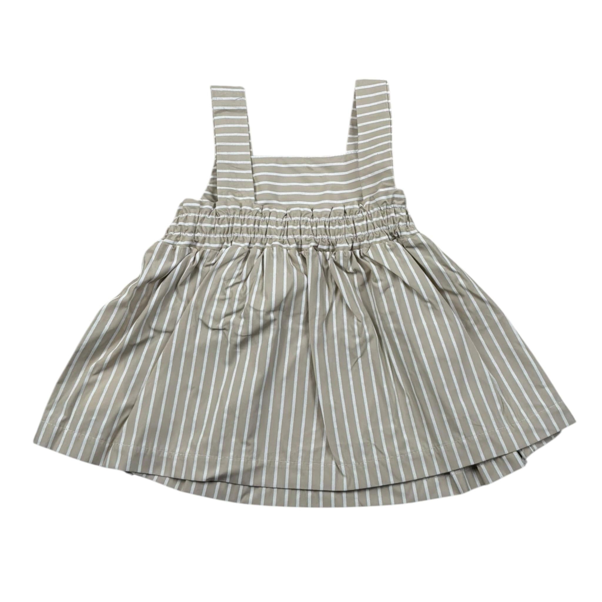 Le Bebe Top Giromanica Tinta Unita Fantasia A Righe per Bambina LBG5820J BEIGE LE BEBE 