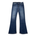 DONDUP jeans tinta unita modello zampa Blu per Bambina DFPA023 BLU DONDUP 