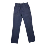 Jeckerson Solid Color Pants With Elastic Waist Blue For Boys