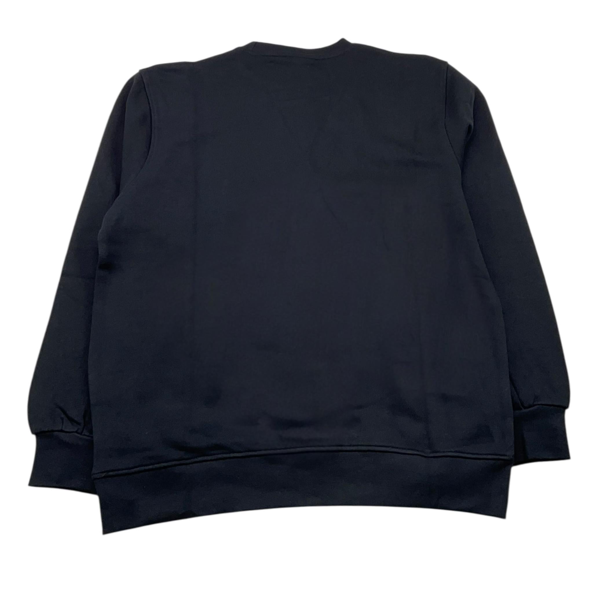 DIADORA felpa chiusa girocollo tinta unita con logo Nero per Bambina F4DIJGSW055 NERO DIADORA 