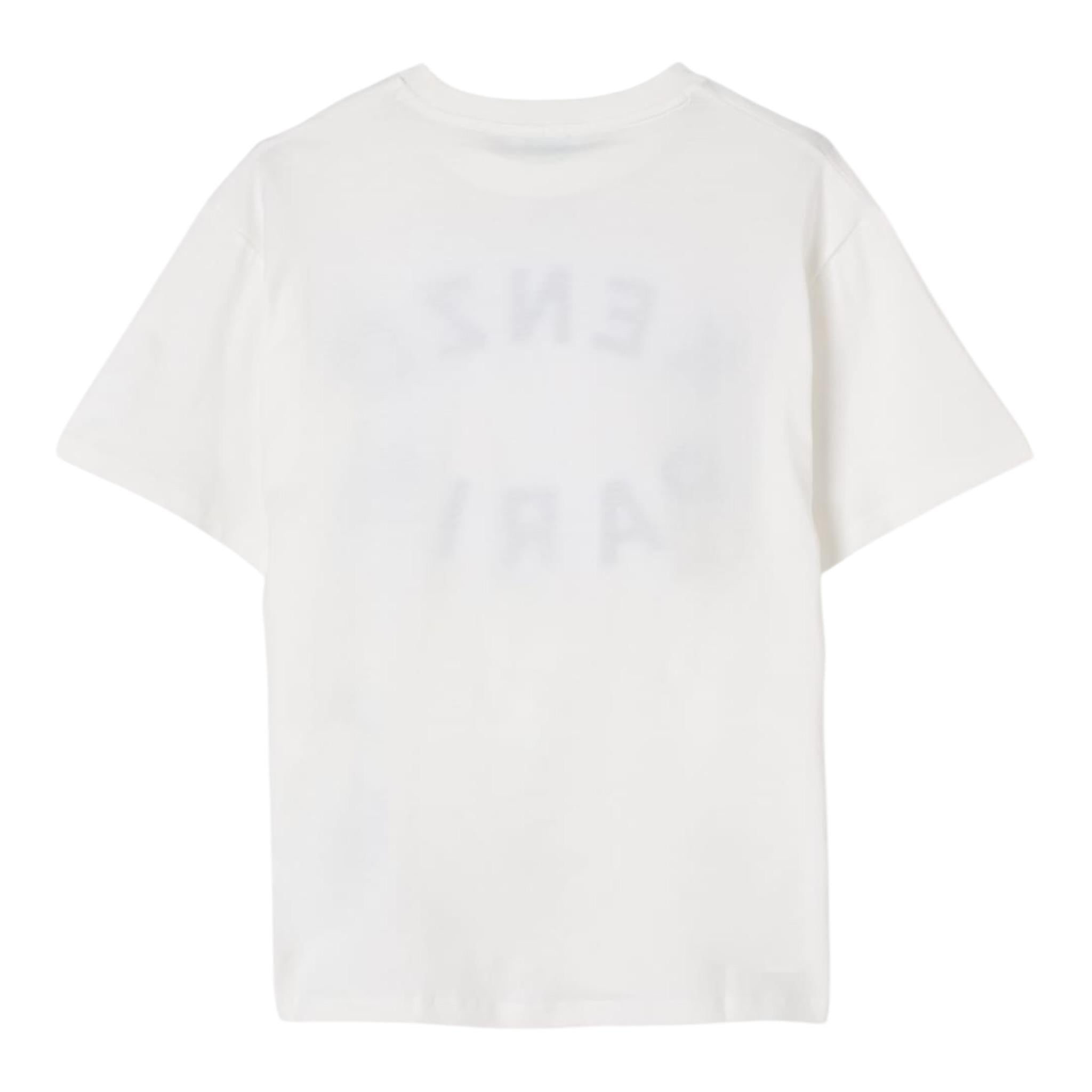 Kenzo T.Shirt Girocollo Tinta Unita con Logo per Bambino K61163 BIANCO KENZO 