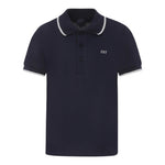 Fay Polo Tinta Unita Mezza Manica con Colletto  per Bambino FU8P81X BLU FAY 