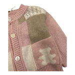 LE BEBE' cardigan tinta unita con stampa Rosa per Neonata LBG5937 ROSA LE BEBE' 