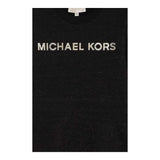 MICHAEL KORS abito girocollo tinta unita con sampa Nero per Neonata R30166N NERO MICHAEL KORS 