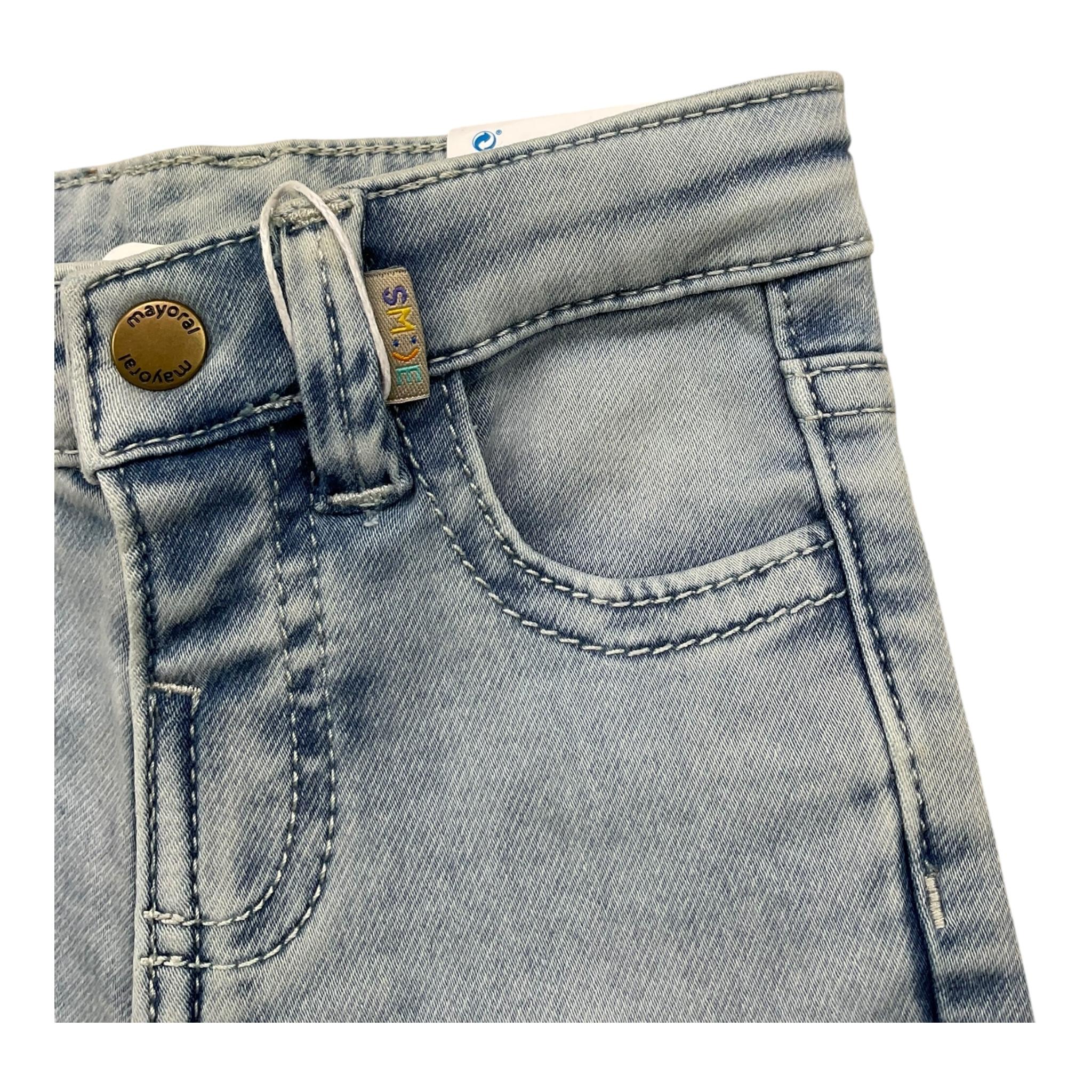 MAYORAL jeans tinta unita con girovita regolabile Azzurro per Neonato 1552 AZZURRO MAYORAL 