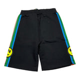 Barrow Kids Bermuda Shorts In Solid Color With Print Black For Boys