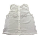 Babe & Tess Canotta Tinta Unita con Fantasia Fiori per Bambina 26518013 BIANCO BABE & TESS 