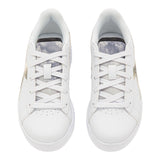 Diadora Sneakers Solid Color with Laces and Sequins White for Girls